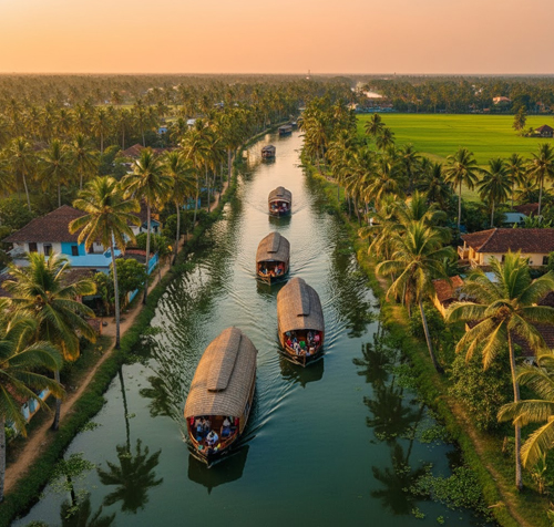 Affordable deluxe houseboat stays in Alleppey