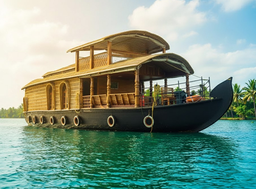 Kerala deluxe houseboat tours for families