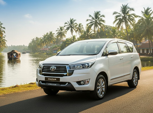 innova Crysta taxi for cab rental in marari alleppey